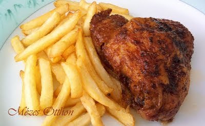 magyaros sült csirkecomb fotó