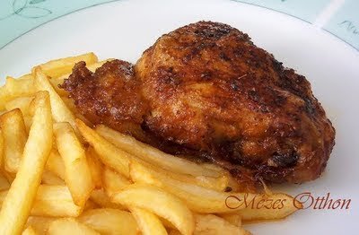 magyaros sült csirkecomb fotó