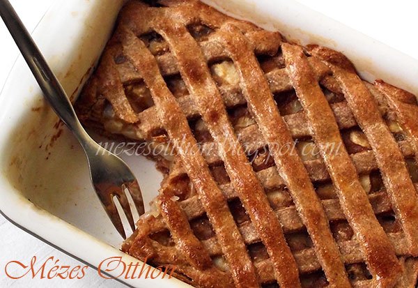 karamellás körtés pite graham lisztből fotó